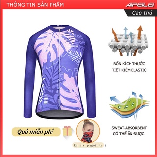 Áo thun thể thao tay dài có túi aipeilei dành cho nữ