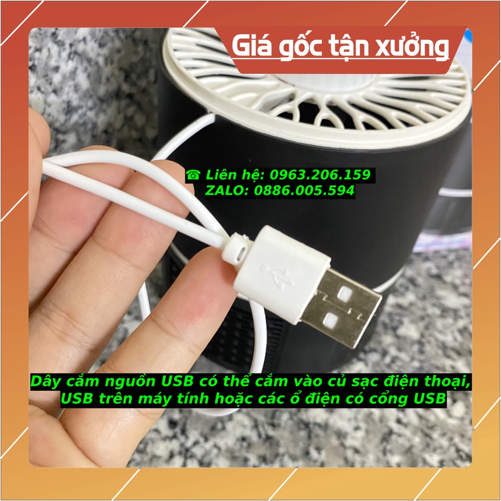 [HOT] Máy Bắt Muỗi Bằng Đèn Led Xanh Thông Minh Không Gây Tiếng Ồn, Dây USB Thông Dụng