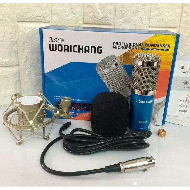 Micro thu âm livestream WOAICHANG - AMI BM-900-hát karaoke online thu âm (PC K320-AT100-BM 900-AQ220-S8-V8-V9-V10)