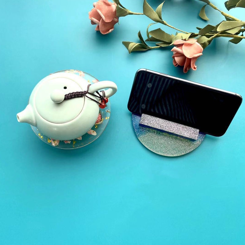 San * Khuôn Silicon Làm Giá Đỡ Điện Thoại / Thẻ Danh Thiếp Trang Trí Văn Phòng Quầy Bartop M