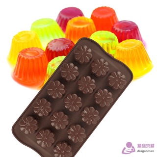 Khuôn silicon 15 bông hoa