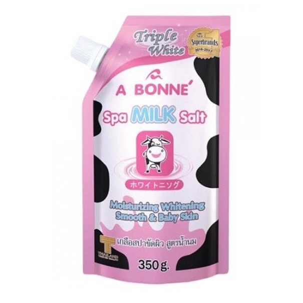 Muối tắm sữa bò tẩy tế bào chết A Bonne Spa Milk Salt Thái Lan 350gr