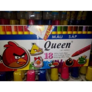 5 hộp bút sáp màu queen 18 màu