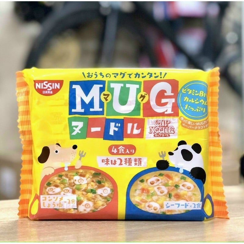 Mì Mug Nissin Vàng Nhật Cho Bé Ăn Sáng Trưa Tối Thơm Ngon Không Chiên Dầu Không Cay Nóng An Toàn Cho Bé