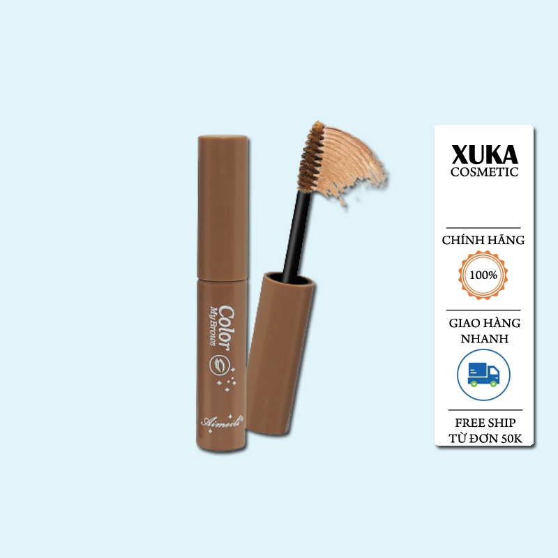 Mascara Lông mày Aimeli không thấm nước Mascara Nhuộm Lông mày Mã Xuka Cosmetic AML123