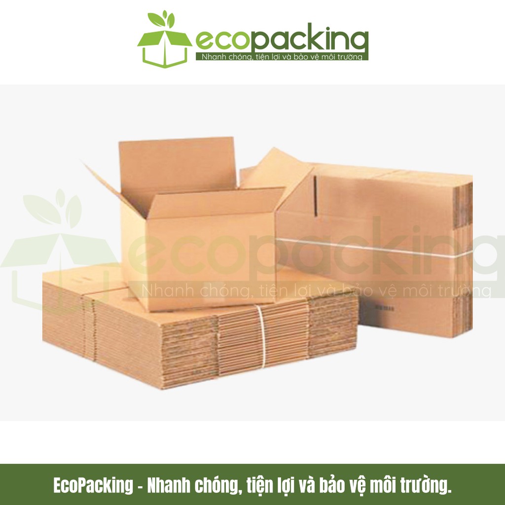 [XẢ KHO] Combo 50 thùng hộp carton 25x15x15 cm đóng gói giao hàng