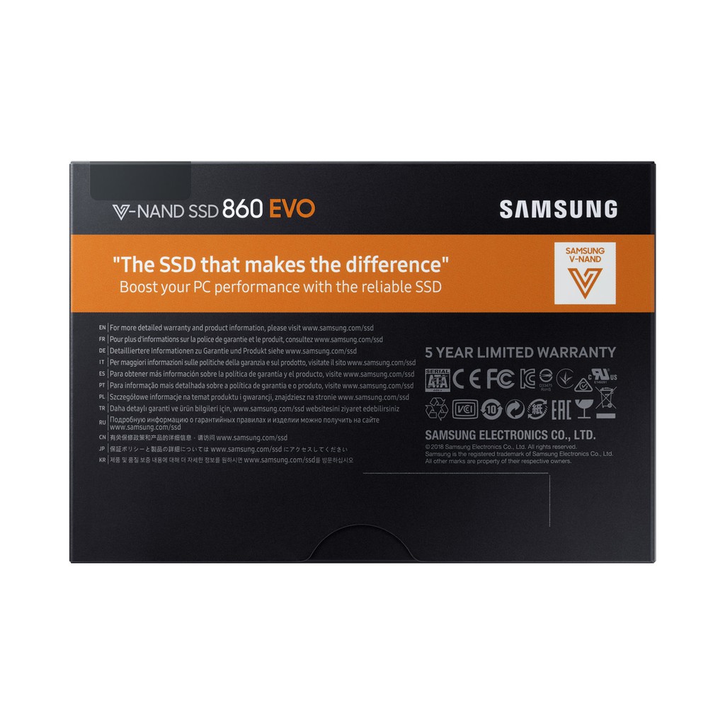 Ổ cứng SSD Samsung 860 EVO 2TB 2.5Inch SATA III BH 5 Năm 1 Đổi 1
