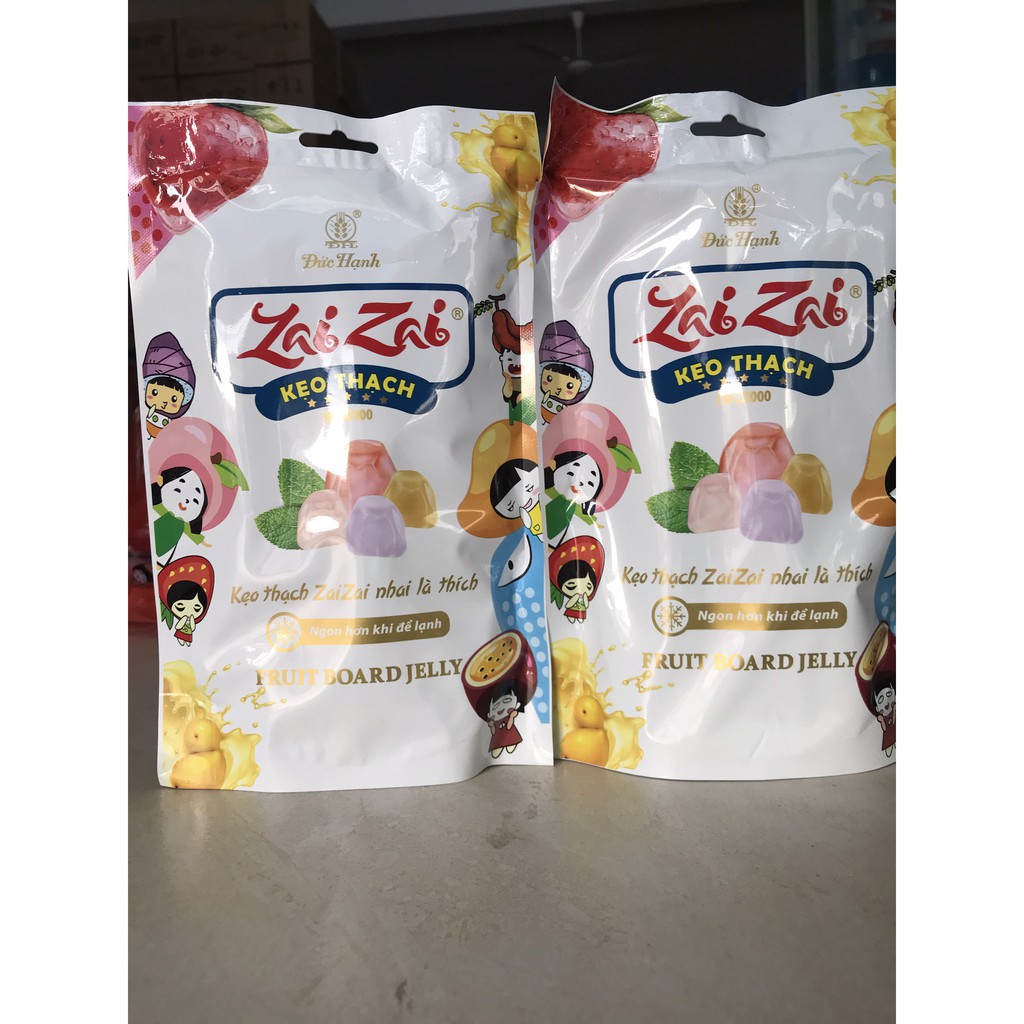 [ Phiên bản mới ] KẸO THẠCH ZAIZAI+ gói 700Gr phiên bản thạch thẻ dài