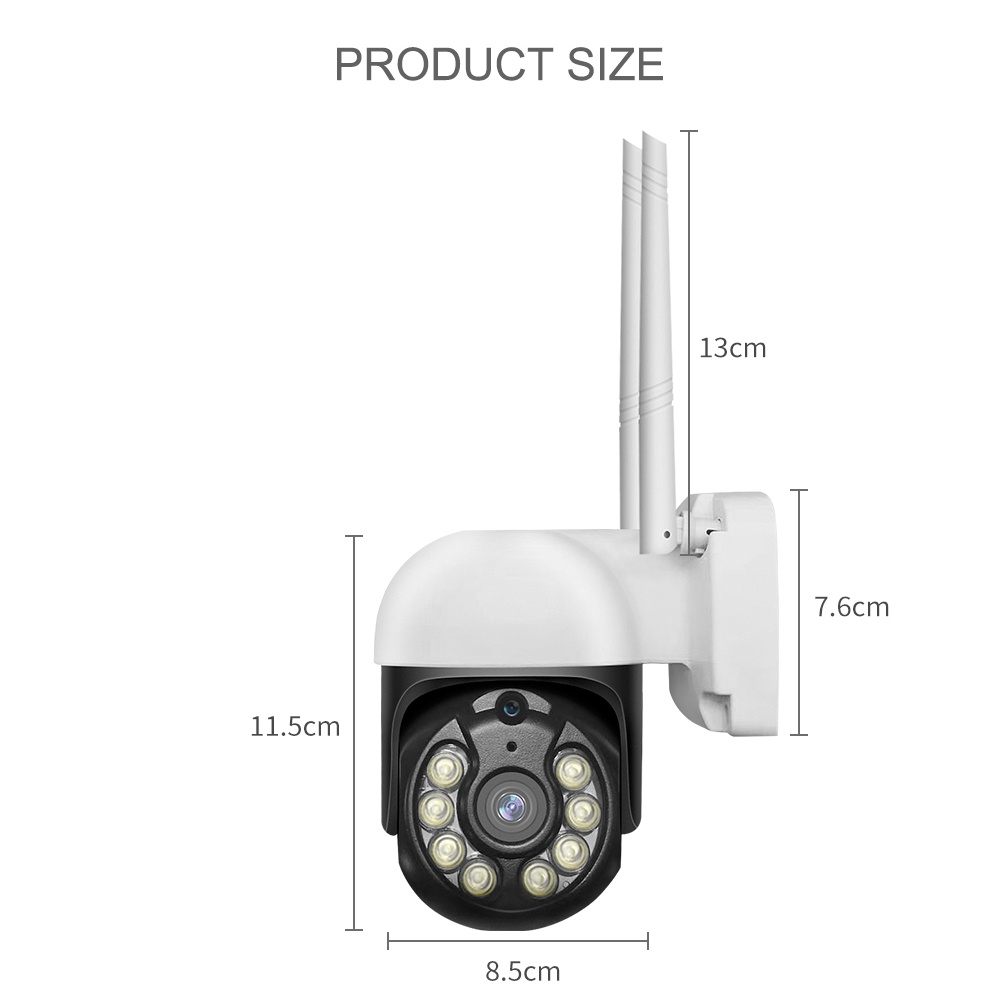 Camera Thông minh Tuya 5.0 MP tích hợp Dual Light chiếu sáng ban đêm kết nối wifi hoặc LAN