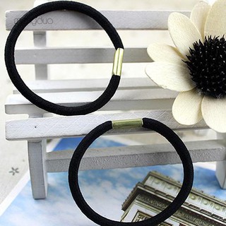 Set 10 Dây Buộc Tóc Co Giãn Màu Đen Dành Cho Nữ