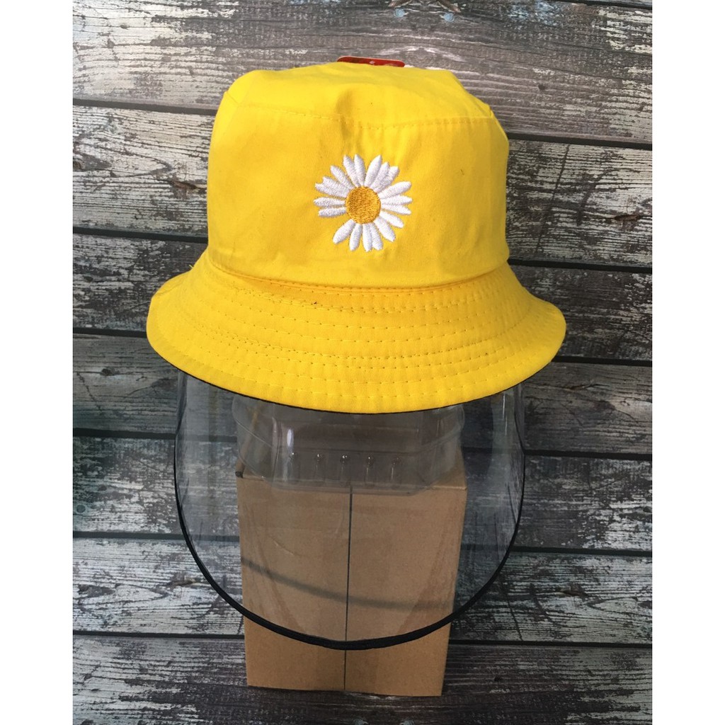 Mũ chống dich thêu hình hoa cúc nhiều màu thời trang Everest