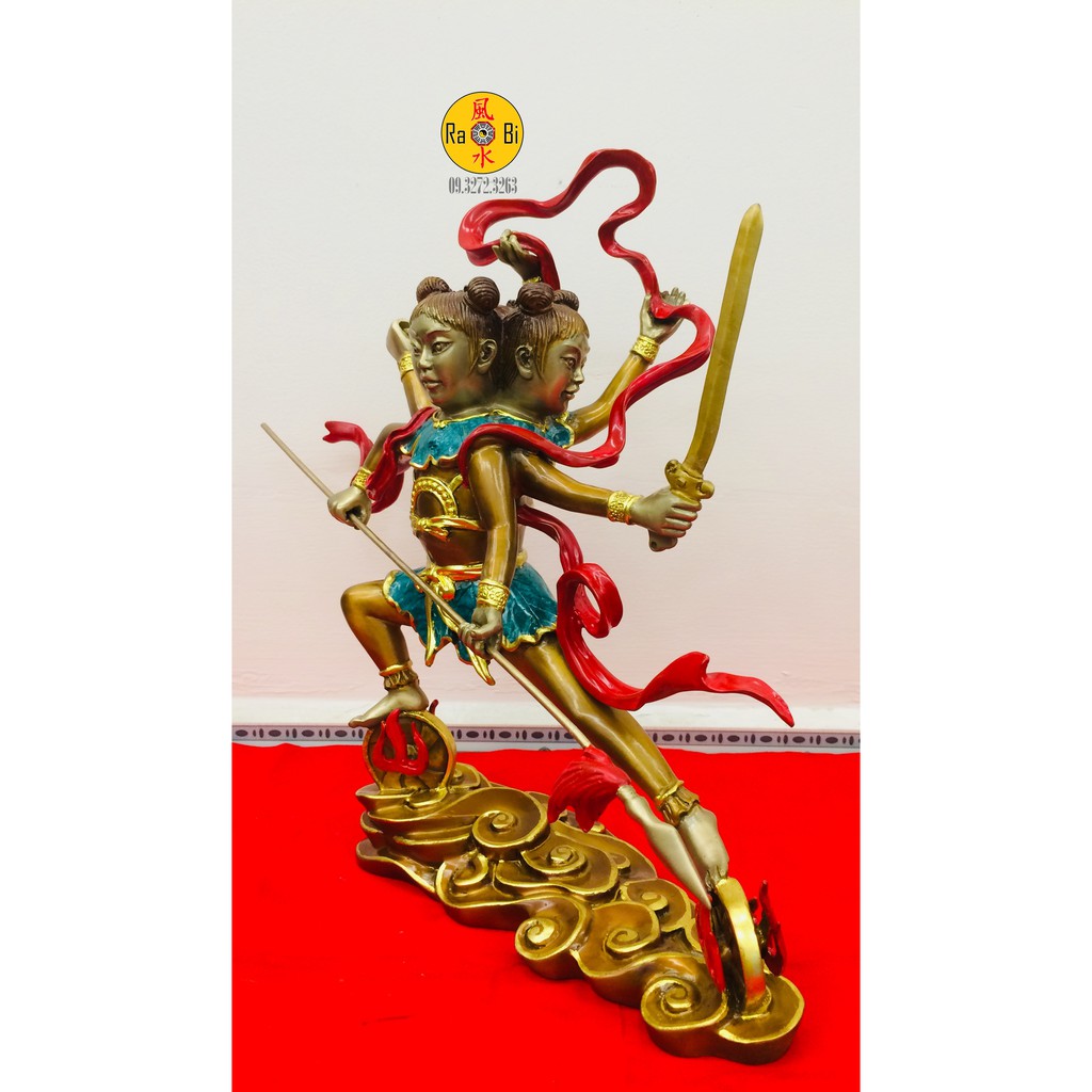 Na Tra - Tượng Đồng Sơn Màu Cao Cấp