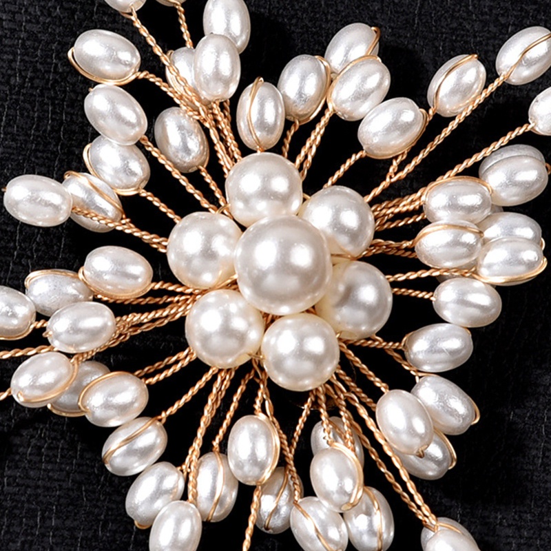 Set 2 Kẹp Giữ Giày Hình Hoa Đính Ngọc Trai Nhân Tạo Thời Trang