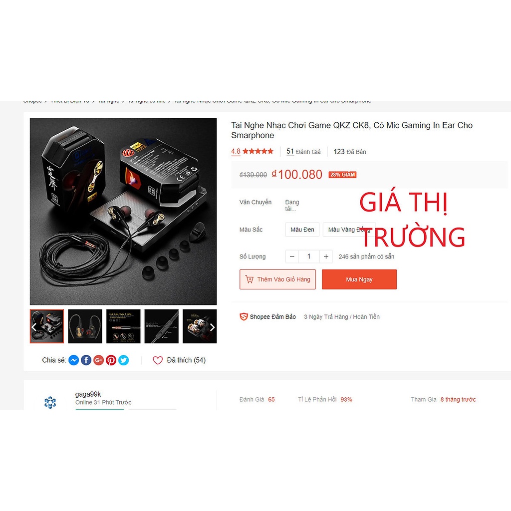 Tai Nghe Chống Ồn XSmart CK8 PRO NEW BASS 2021 Full hộp Giải Trí Chơi Game Cực Đã Có Mic Đàm Thoại - Hàng Chính Hãng