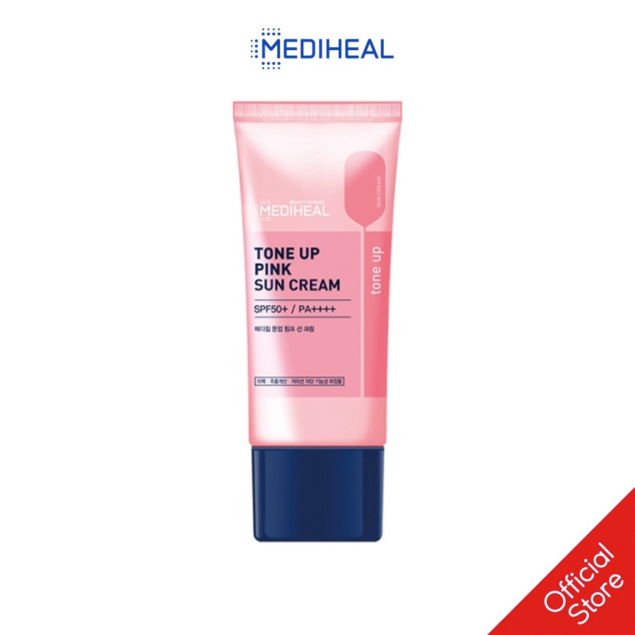 [Nhập mã COSMH22 giảm 8%]Kem Chống Nắng Trắng Da Mediheal Tone-Up Pink Sun Cream SPF50+/ PA++++ 45ml