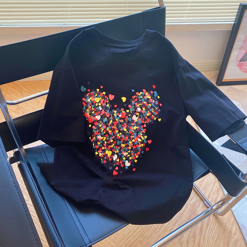 NRVP Áo thun tay ngắn cổ tròn thời trang mùa hè phong cách Hàn Quốc