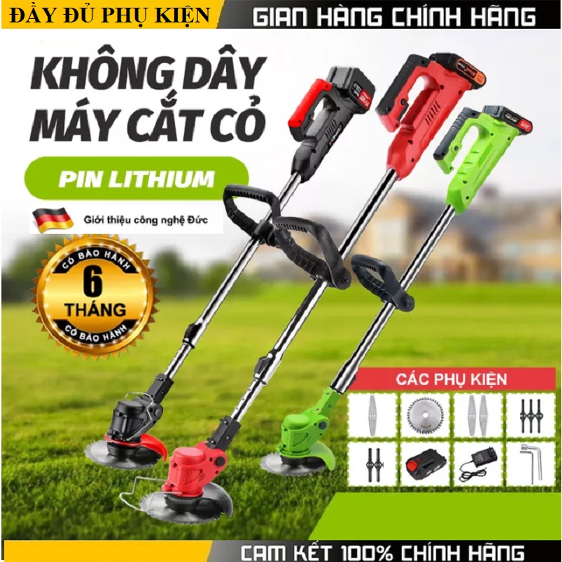 Máy cắt cỏ, tỉa cành cầm tay  pin khủng 15000mah, động cơ mạnh 1800w