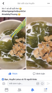 Bột thạch găng ( làm từ lá găng rừng )