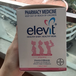 [Hàng sẵn] Vitamin bầu Elevit 100 viên