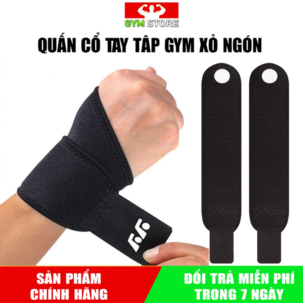 Đai Quấn Cổ Tay Xỏ Ngón Bảo vệ cổ tay, tránh chấn thương cổ tay khi tập GYM, Yoga (1 Đôi )