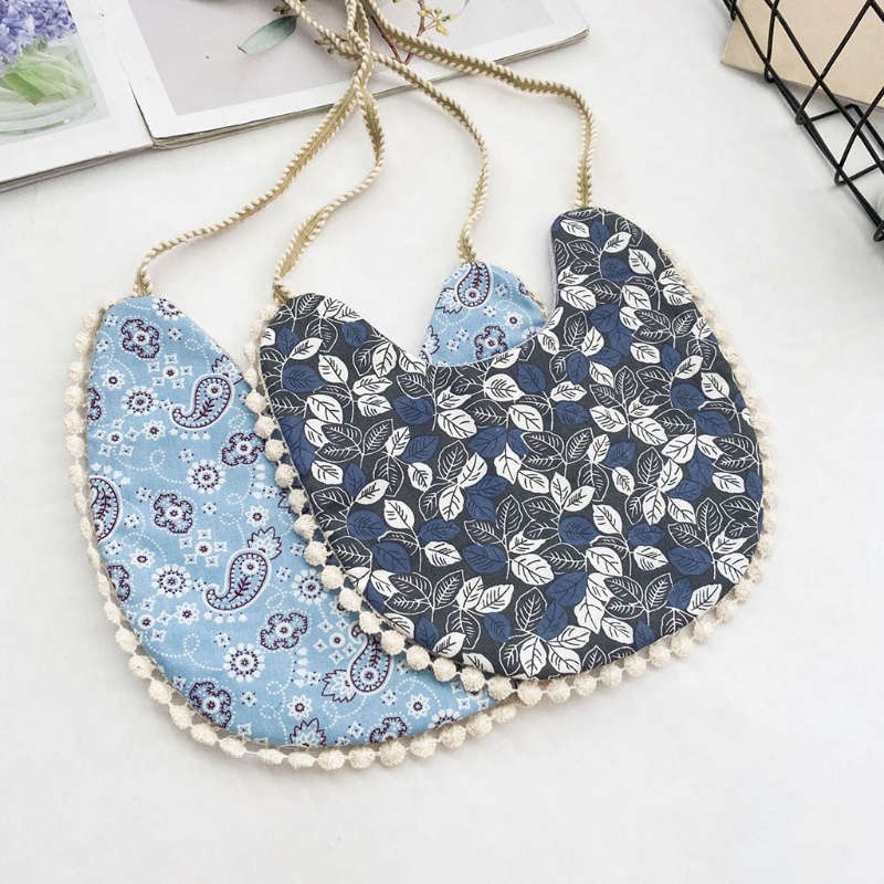 Yếm Ăn Cotton In Họa Tiết Xinh Xắn Cho Bé Sơ Sinh