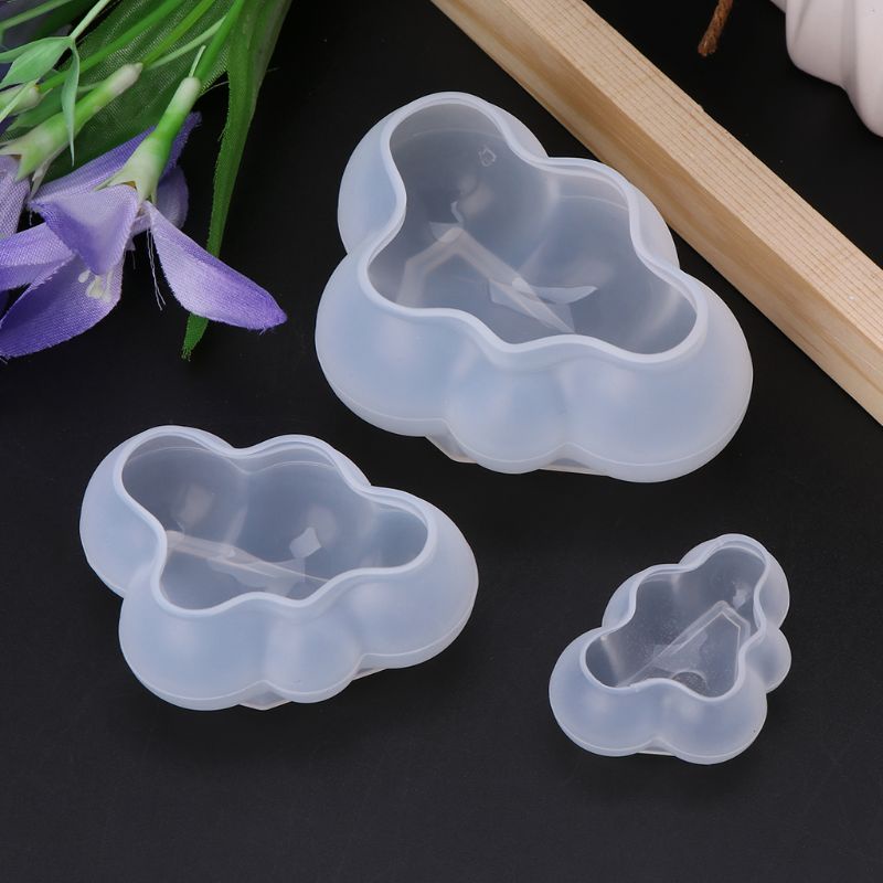Khuôn silicone tạo hình đám mây 3D trang trí bánh kem DIY