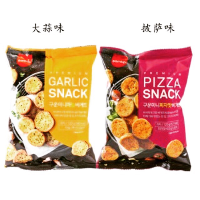 Thùng 12 Gói Bánh mì sấy bơ tỏi Hàn Quốc Garlic Snacks 120gr