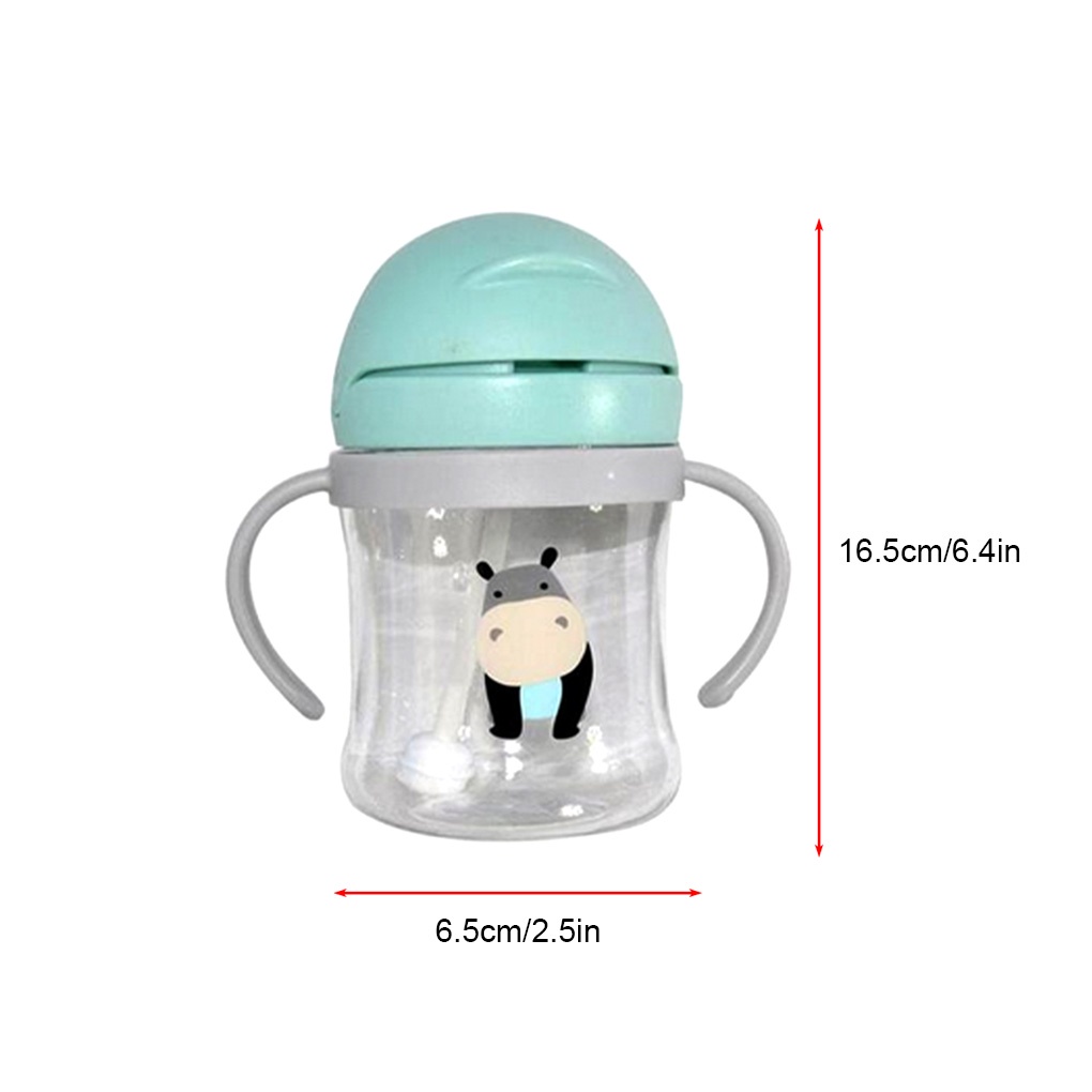 Bình nước SABUY có ống hút chống nghẹt thở họa tiết hoạt hình dễ thương dành cho trẻ em 250ml