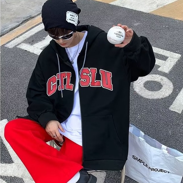 áo hoodie dây kéo from rộng thời trang áo hoodie nam bông trẻ tuổi hoodie unisex hoodie phong cách Hàn Quốc áo dài tay áo khoác hoodie