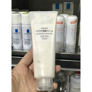 Sửa rửa tẩy bàf chết Muji Face Soap Scrub 120g