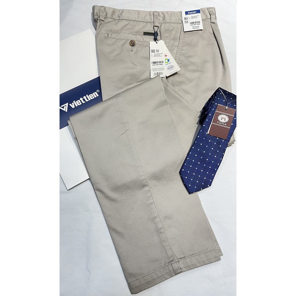 Quần kaki Việt Tiến 1 ly 7025 có size lớn