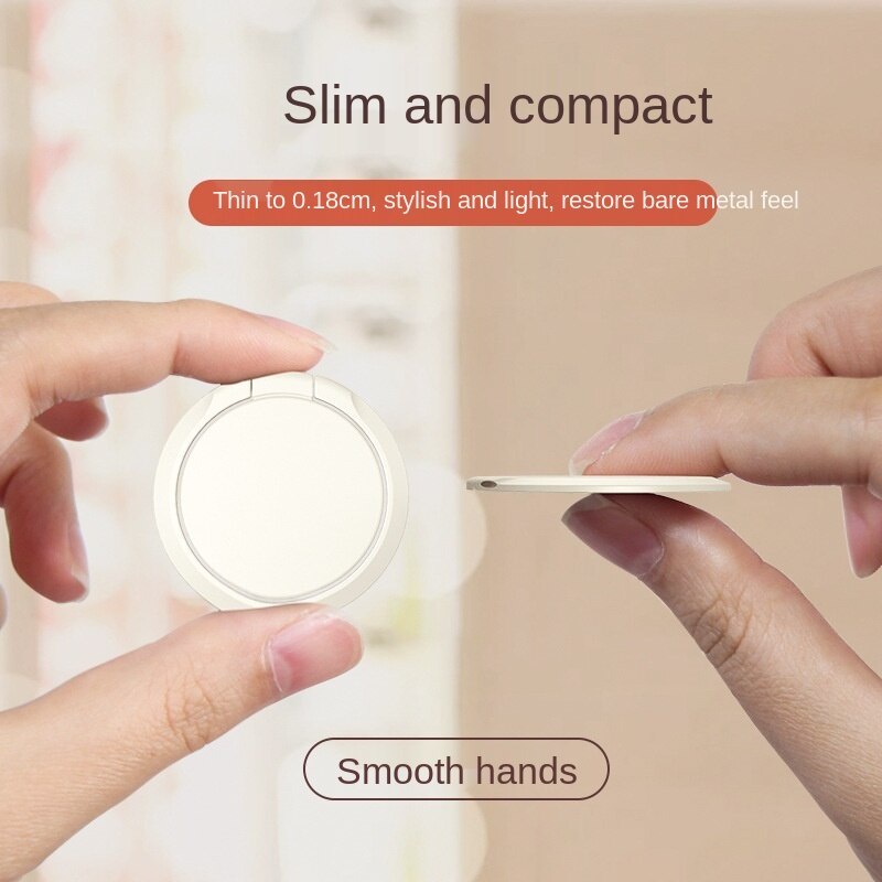 Giá Đỡ Điện Thoại Bằng Silicone Siêu Mỏng Có Vòng Nhẫn Từ Tính Để Xe Hơi Thông Dụng