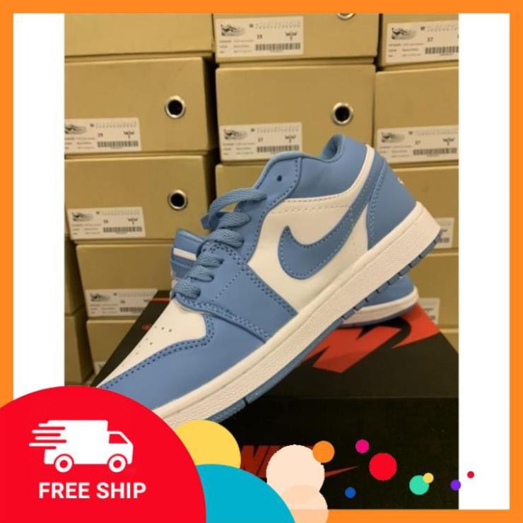 [FREESHIP-BẢO HÀNH 12 THÁNG] Giày Thể Thao AIR JORDAN 1 Low Cổ Thấp  Xanh Biển Cực Đẹp CỰC ĐẸP | BigBuy360 - bigbuy360.vn