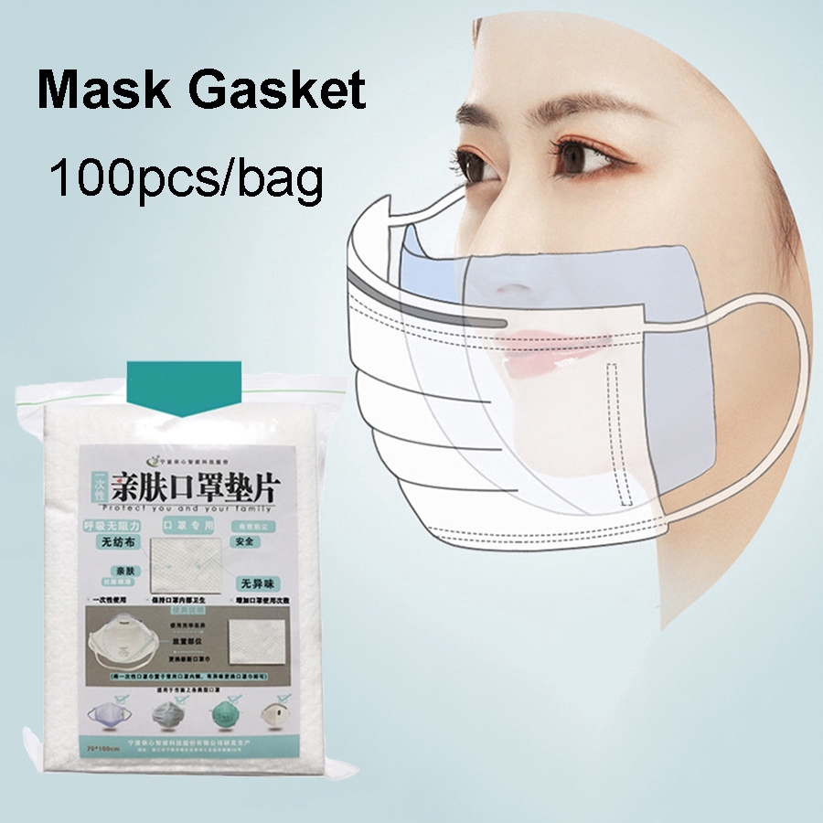 100pcs/bag Mask Gasket Disposable Pads Safe Protection Comfortable Mask Reusable Effective Essentials