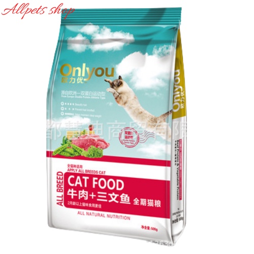 Thức ăn cho mèo cao cấp Onlyou 500gram/bịch