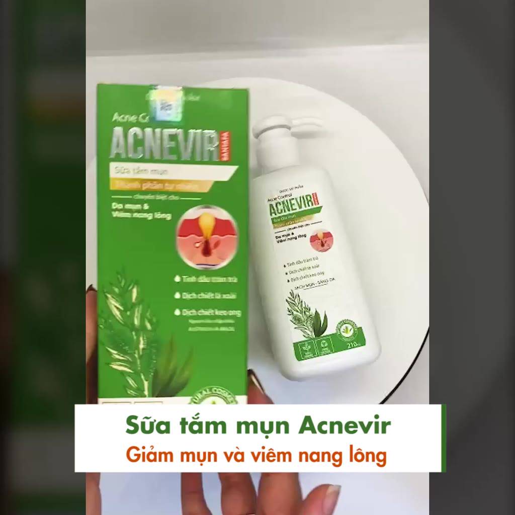 Sữa Tắm Hỗ Trợ Giảm Mụn Giảm Viêm Chân Lông Acnevir Santafa Chai 210ml | BigBuy360 - bigbuy360.vn