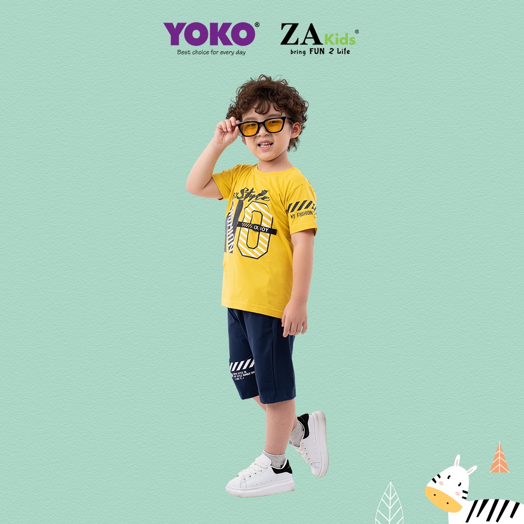 Bộ Quần Áo Thun Tay Ngắn Bé Trai (1-5 Tuổi) YOKO KID'S FASHION 20445T