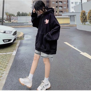 zip hoodie chữ hàn
