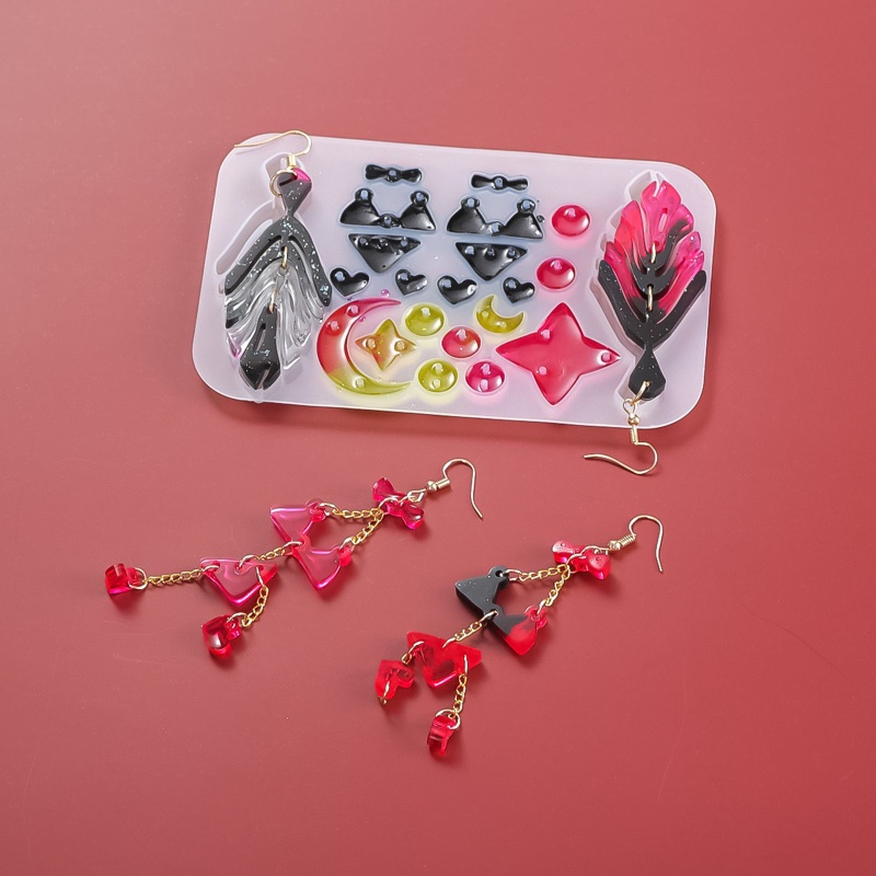 Khuôn Silicone Làm Mặt Dây Chuyền / Móc Khóa Epoxy Resin