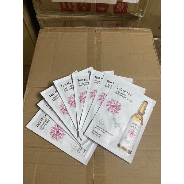 Hộp 8 Mặt Nạ Collagen Yến Teil Micro