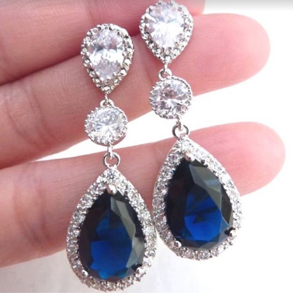 Bông Tai GiọT NướC ĐíNh Đá ThờI Trang