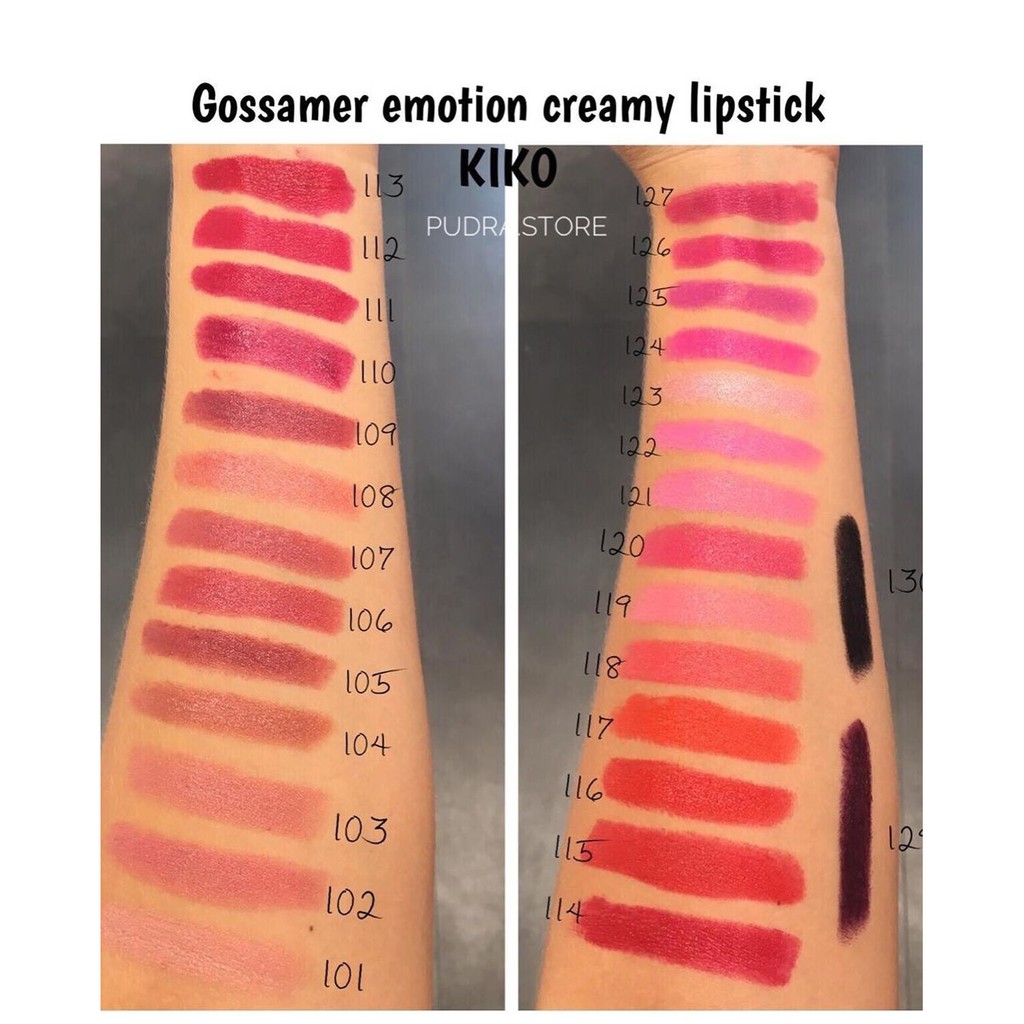 (Chuẩn Pháp) Son KIKO GOSSAMER CREAMY LIPSTICK