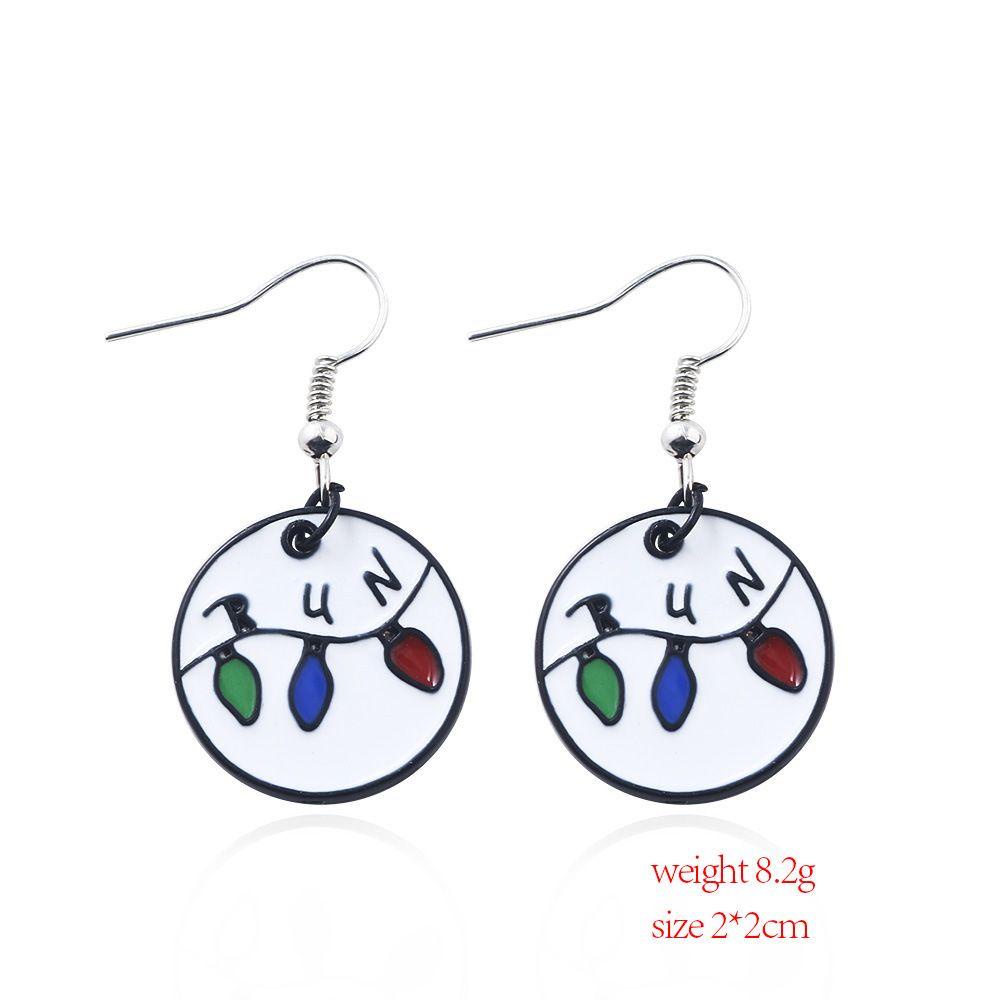 Khuyên Tai Hợp Kim Kẹp Chữ Stranger Things 1 Đơn Giản Độc Đáo Cho Nam