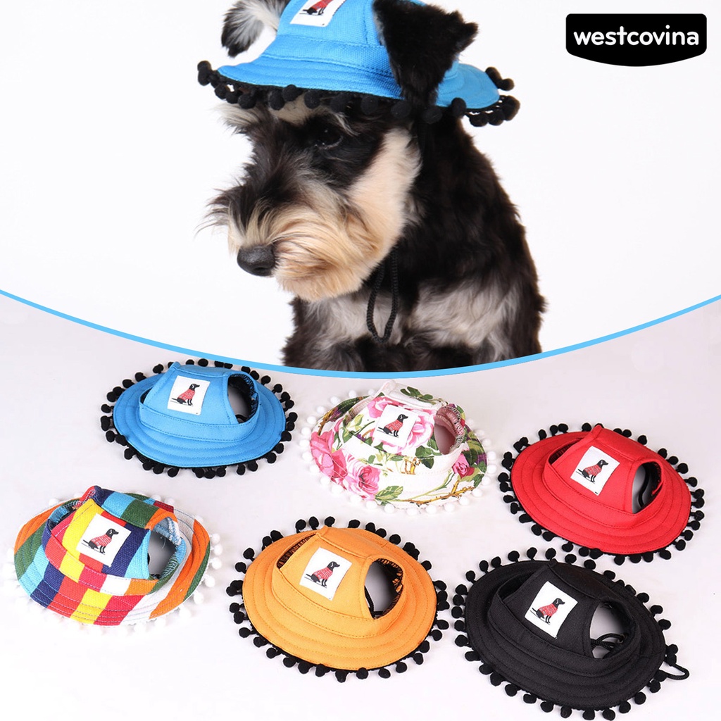 [Mới]♞Nón Tròn Mềm Mại Chống Nắng Cho Thú Cưng