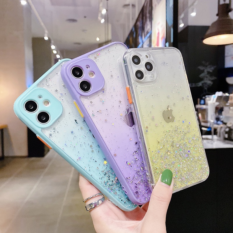 IPhone 12 Pro Max 11 SE 2020 6s 7 8 Plus X XR XS Max Case Shiny Starry sky star Casing Phone Cover Apple