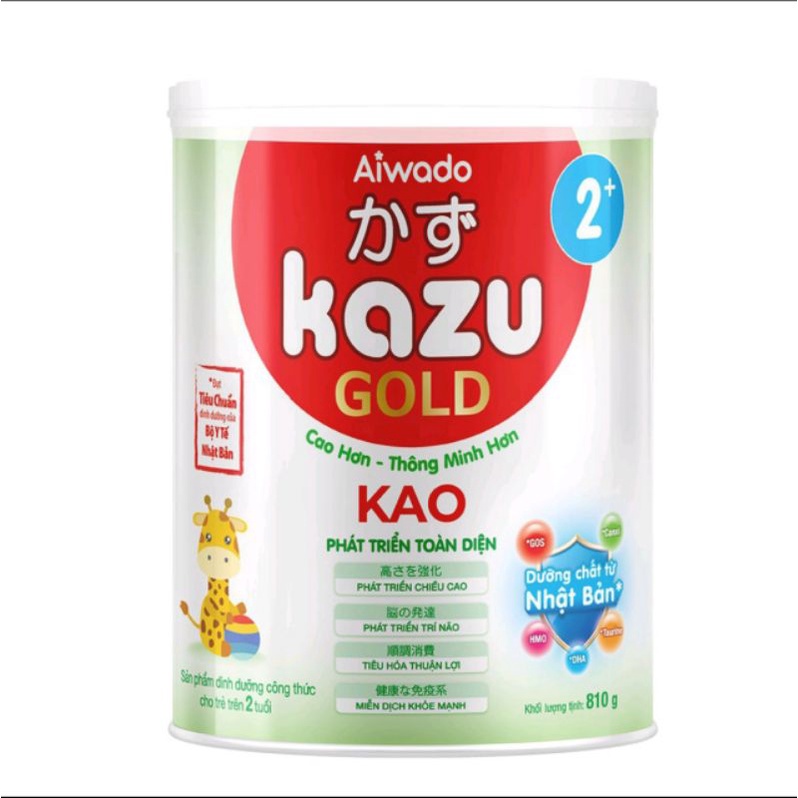 Sữa bột kazu gold kao 1+ 810g