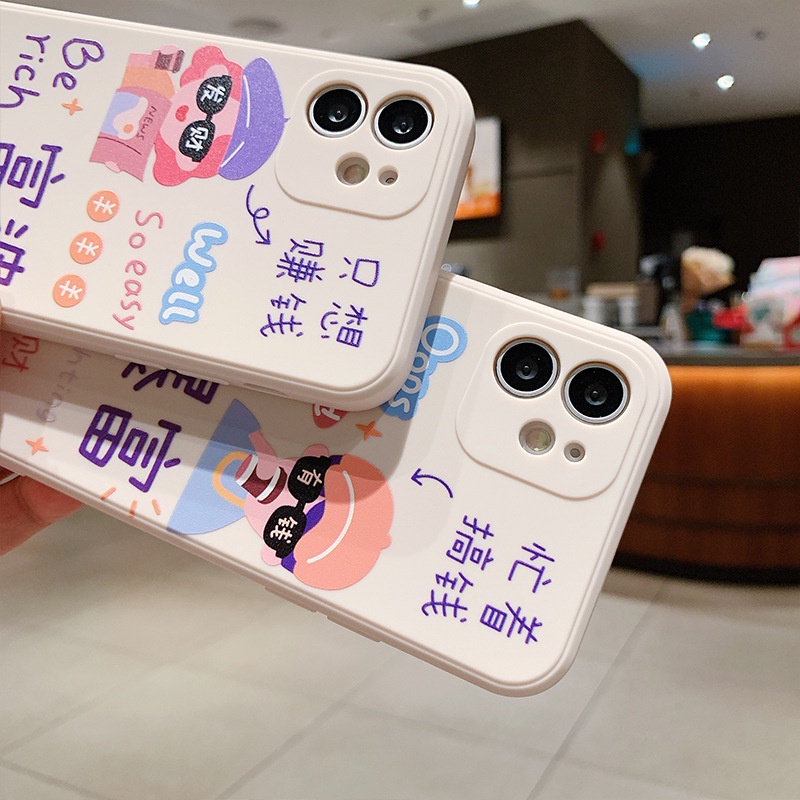 Ốp lưng iphone vuông cạnh ốp iphone 11 pro max be rich get money đủ mã 6/6plus/7plus/8/x/xsmax/12promax/12pro/11 e82