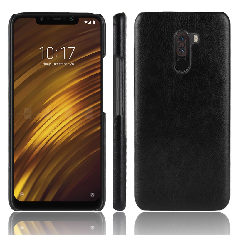 For Xiaomi Pocophone F1 Case Hard PC PU Leather Phone Case For Xiaomi Poco F1