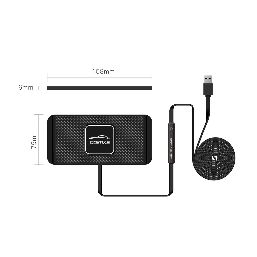 Sạc không dây Polmxs 15W C1 dành cho Ô tô, Văn phòng