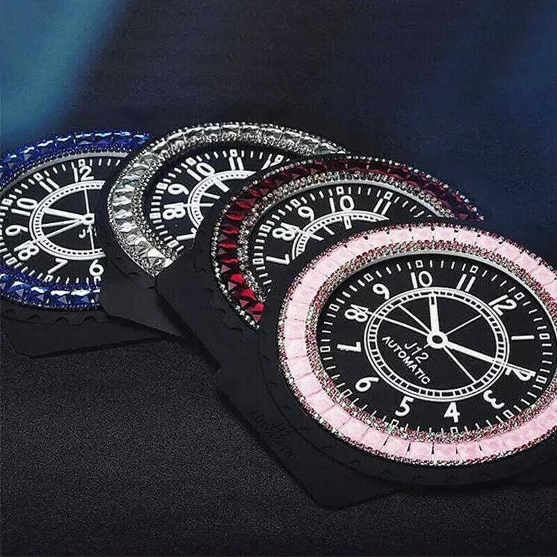 Đế Chống Trượt Để Tượng Phật Trên Ô Tô Hình Đồng Hồ Viền Đính Đá Cao Cấp